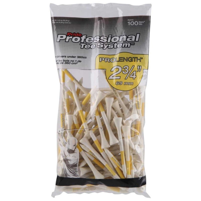 PrideSports Pride Professional Tee System ProLength 2 Â¾" Golf Tees, 100 Count (Pack of 2) - Image 2
